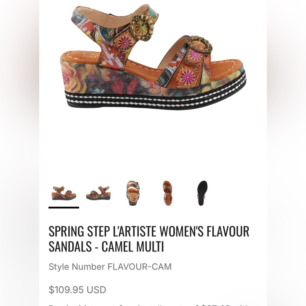 Spring Step L’artiste Flavour Camel Multi-Color
